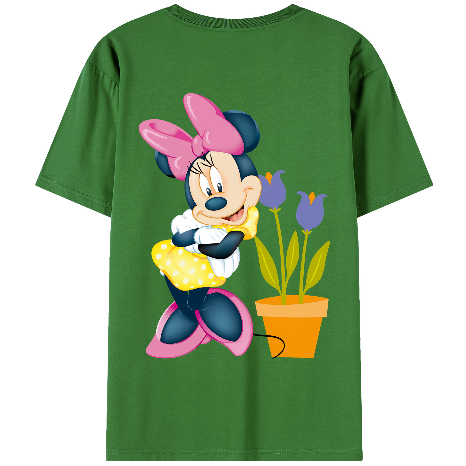 （画像用） ミッキーマウス Mickey Mouse レディース半袖Tシャツ(バックプリント)